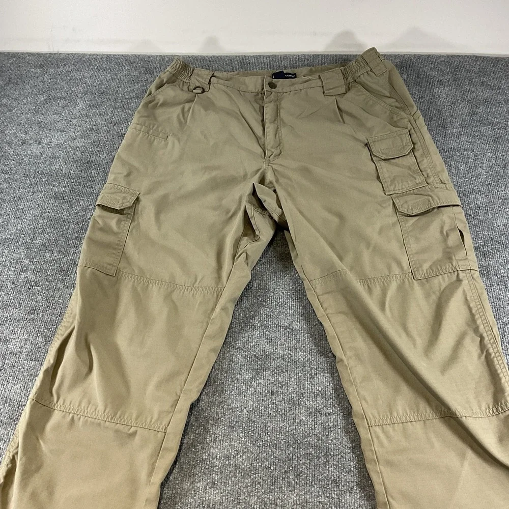 5.11 Tactical Cargo Pants Mens 40x32 Khaki Ripstop Utility Hiking Work Pants